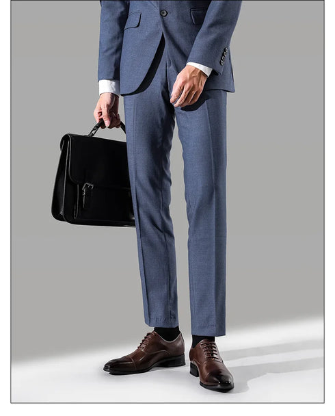 Elegant Slip-On Oxford Shoes for Men - Classic Formal Business Dress Footwear Perfect for Weddings and Office Occasions